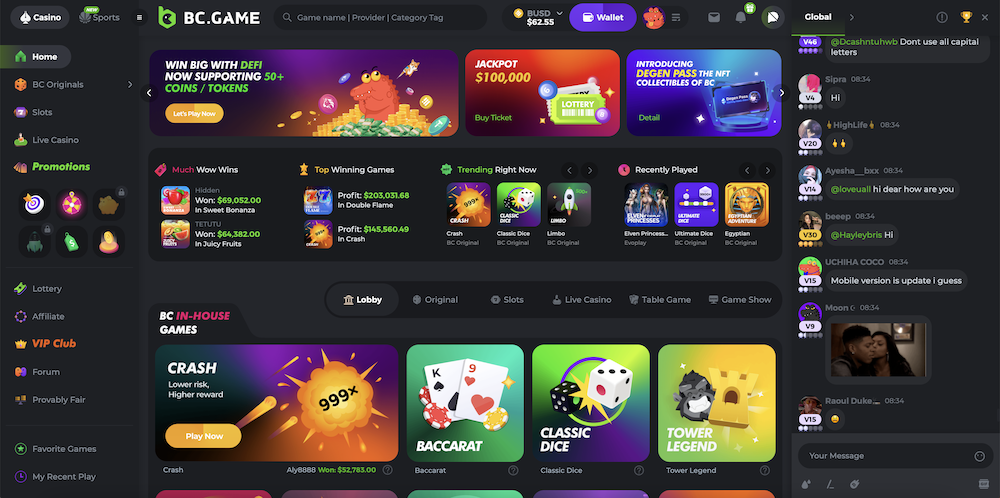 Experience the Excitement of BC.Game Casino Experience the Excitement of BC.Game Casino
